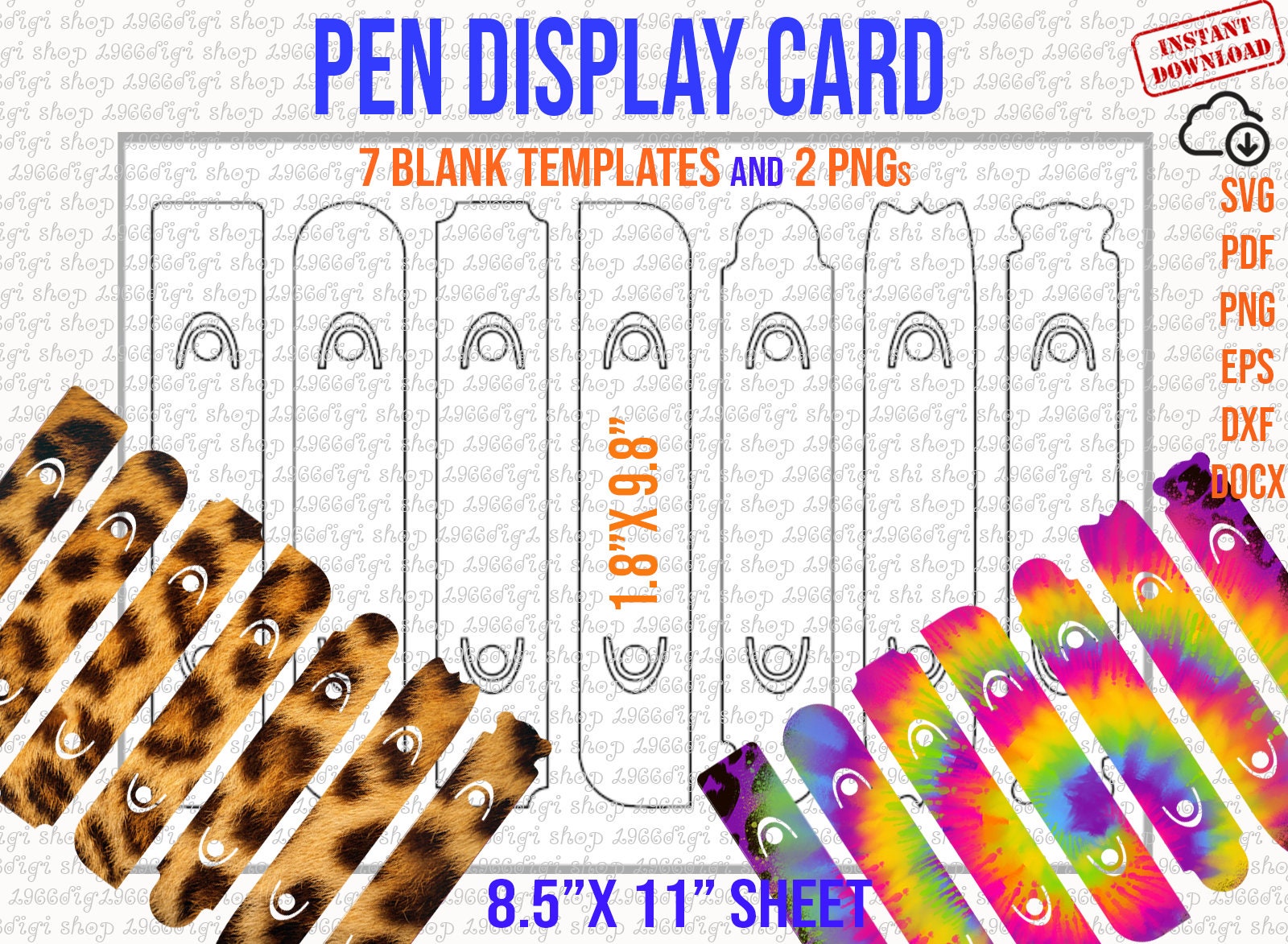 Pen Card Svg, Pen Display Card Svg, Epoxy Glitter Pen Svg, Epoxy Pen
