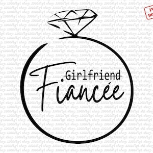 Verlobte Svg, Freundin Svg, Verlobte Svg, Verlobung Svg, Verlobung Svg, Freundin Svg, Braut Svg Cricut Png Pdf Ai