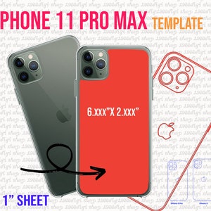 IPhone 11 Pro Max Template, Iphone Template, Phone Case Template, Iphone 11 Pro Max Svg, Phone case Svg, Ms Word Docx, Svg, 8.5&quot;x11&quot; sheet