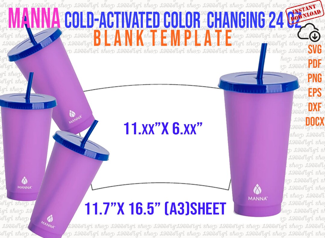 Manna Cup Template, Manna Cup Svg, Manna Personalized Cups Svg, Cold ...