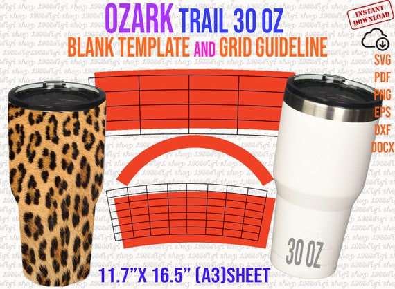 Ozark Template Ozark Trail 30oz Tumbler Template Full Wrap -  Israel