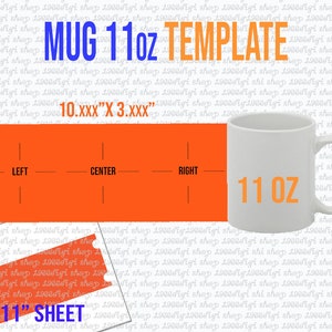 15oz Cricut Mug Template Digital Download 15oz Mug Full Wrap Template  8.75in by 4.25in Photoshop, Png, Jpeg, Svg, Dxf and PDF 