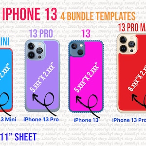 Iphone 13 Bundle Template, Phone Case Template, Iphone 13 Bundle Svg, Phone case Svg, Ms Word Docx, Svg, 8.5"x11" sheet, Printable, Pdf