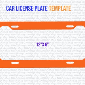 Car License Plate Template Svg, Car License Plate Png, Blank License Plate Template,Car accessories, Car Plate For Sublimation Svg, Dxf Png