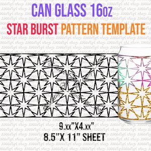 Libbey Glass 16 oz Svg, Star Burst Can Glass Svg, Beer Glass Svg, Libby Glass Can Svg, Can Glass Wrap Svg, Beer Can Glass Svg, Beer Can Svg