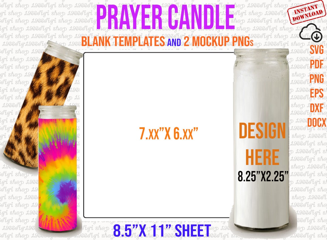 Prayer Candle Template for Custom Styles, Prayer Candle Svg, Jesus Prayer Candle Template for Custom Styles, Prayer Candle Svg, Jesus