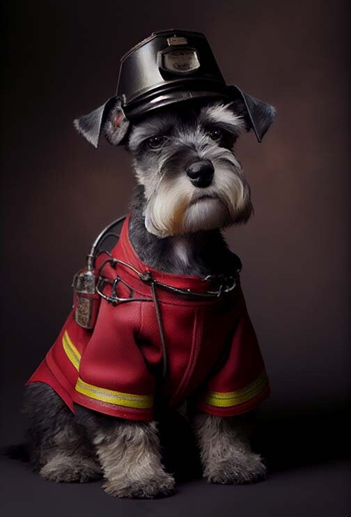 Miniature top schnauzer costumes