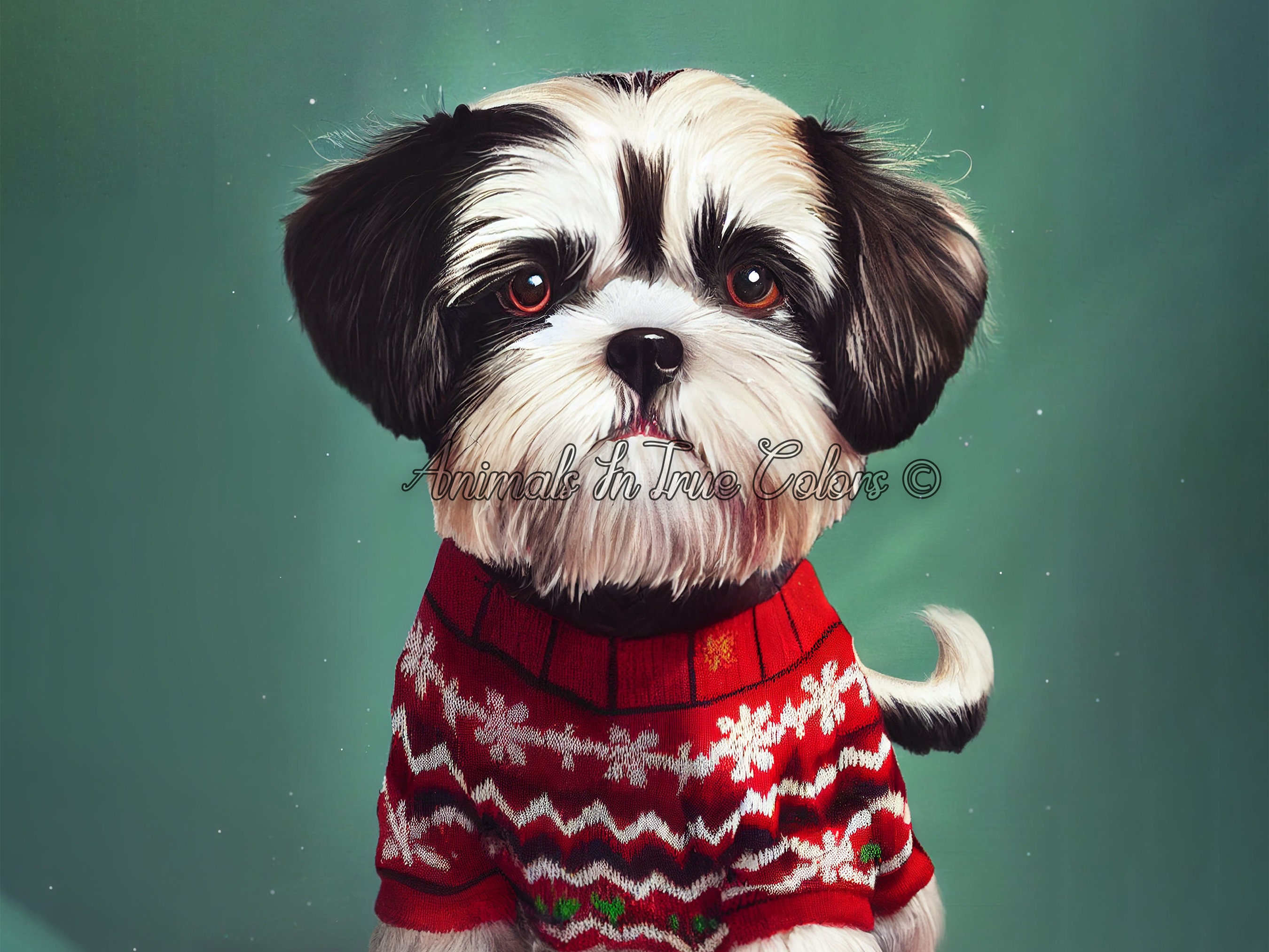 Shih tzu christmas best sale sweater