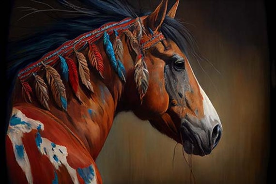 Indian Horse Painting