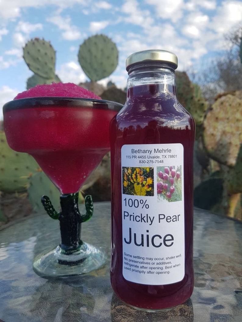 16oz. prickly pear fruit 100 juice new plastic bottles But Etsy