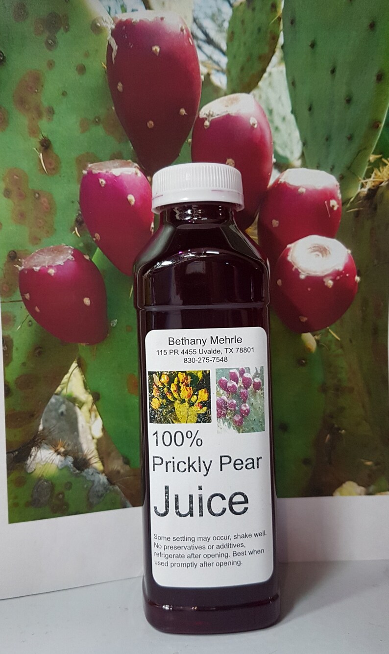 16oz. prickly pear fruit 100 juice new plastic bottles But Etsy