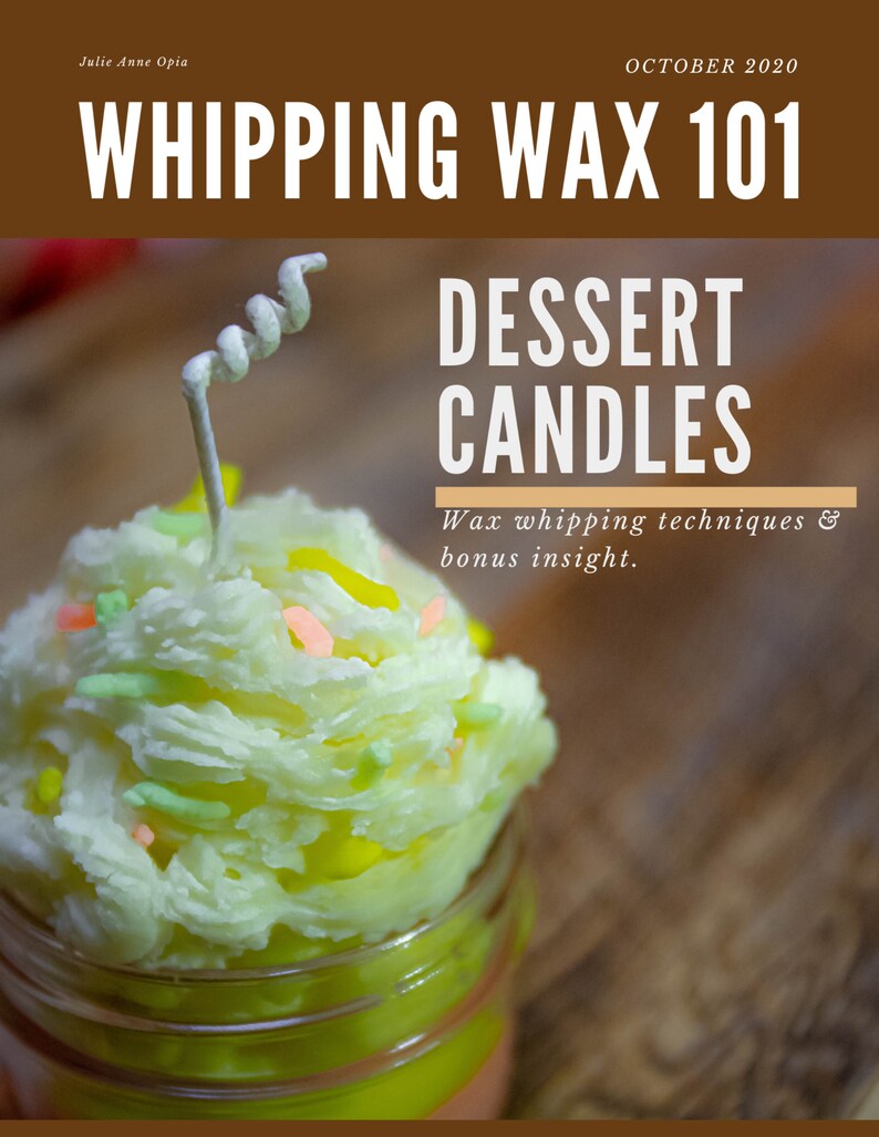 Whipping Wax Ebook. How to Whip Wax Candle Making Ebook Etsy
