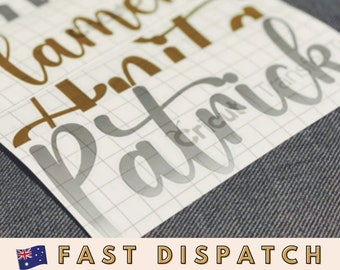 Premium Personalised Vinyl Stickers | DIY Custom Name Labels Drink Bottles Signs | Wedding | DIY Gifts | Custom Decals | Vinyl Decals