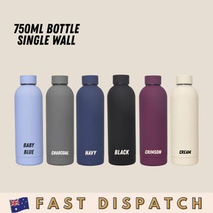 Monogrammed Water Bottle | Laser Engraved 750ml Stainless Steel Tumbler