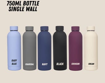 Monogrammed Water Bottle | Laser Engraved 750ml Stainless Steel Tumbler