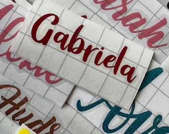 Personalized Name Vinyl Decals | Custom DIY Stickers