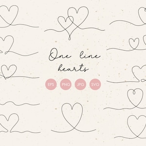 Une ligne coeur clipart, éléments coeurs abstraits, dessin au trait amour PNG, clipart amour, éléments PNG coeurs, clipart numérique Saint-Valentin