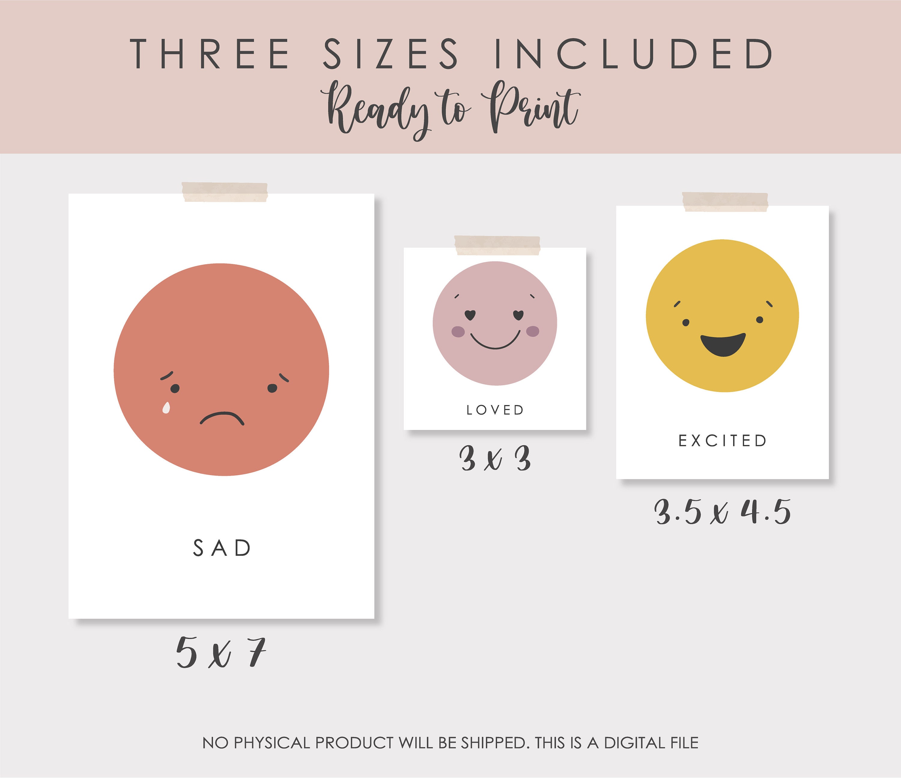 12 Printable Feelings Cards, Educational Cards, Preschool Materials ...