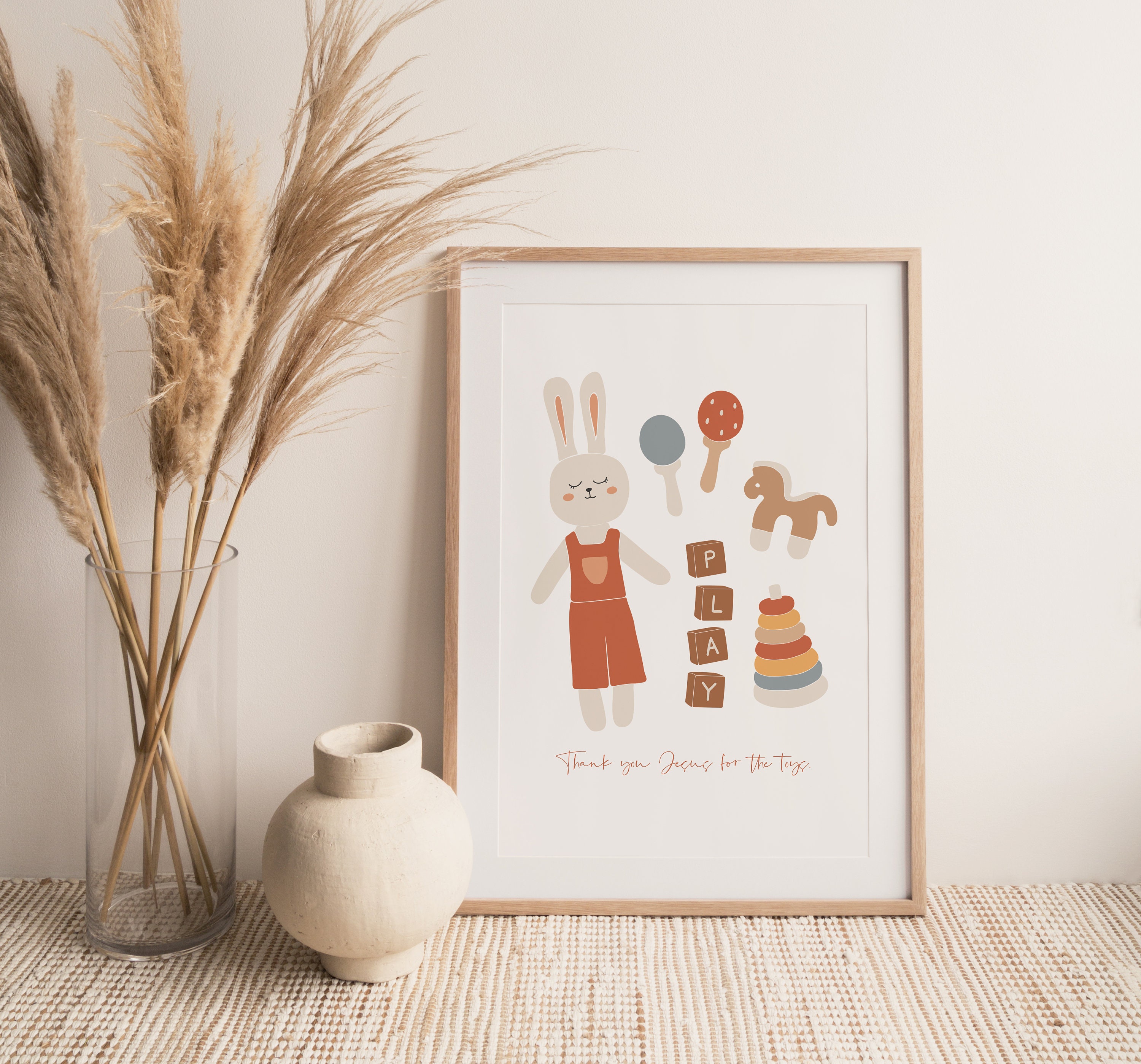 BOHO Kids Toys Print Play Wall Art Kids Room Wall Print | Etsy
