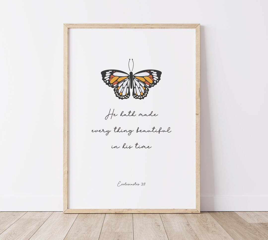 Scripture Verse Wall Print, Christian Wall Poster, Quotes Digital