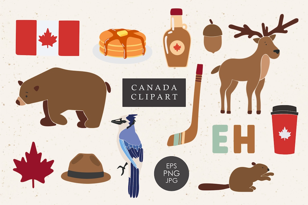 Canada Clipart, Canada Day Clip Art, PNG Canada Clipart, Digital