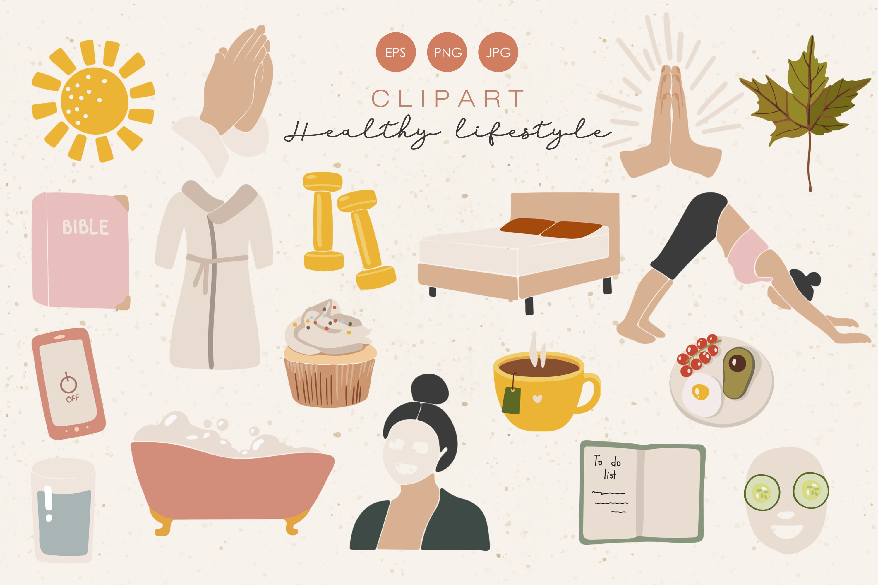 Healthy Lifestyle Clipart, Healthy Life Clip Art, Stop Anxiety Clipart