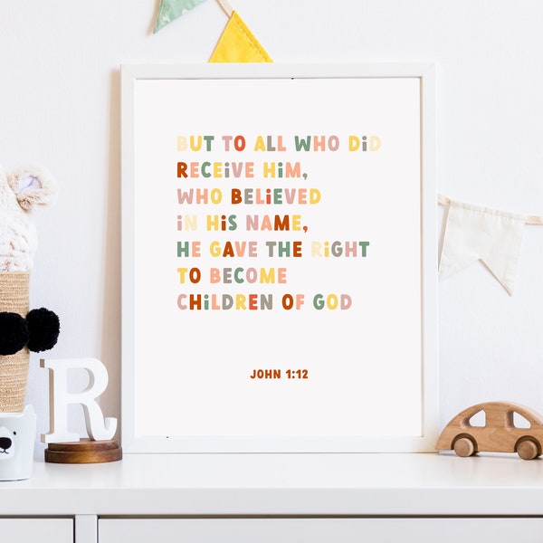 Bible Verse Child Room Etsy