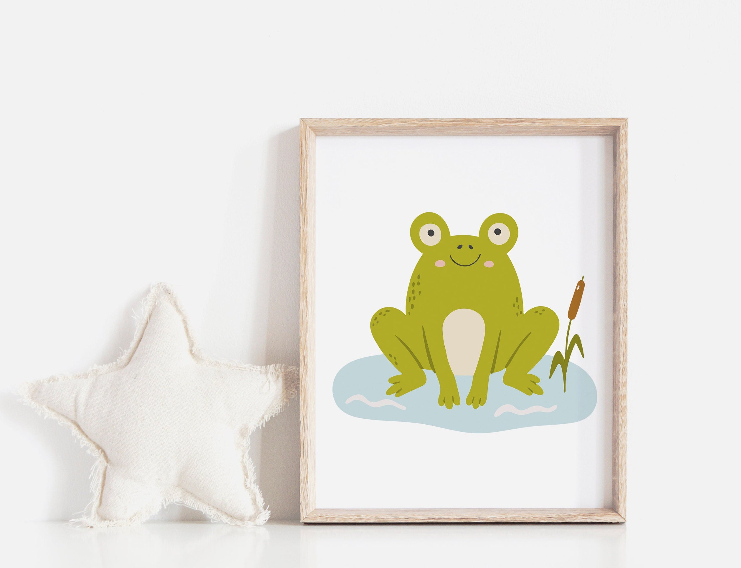 Frog Animal Wall Print, Baby Frog Poster, Baby Room Wall Decor, Nursery  Wall Decor -  Canada