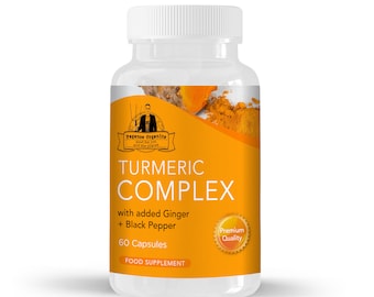 Turmeric Complex (With added Ginger + Black Pepper) 60 Capsules