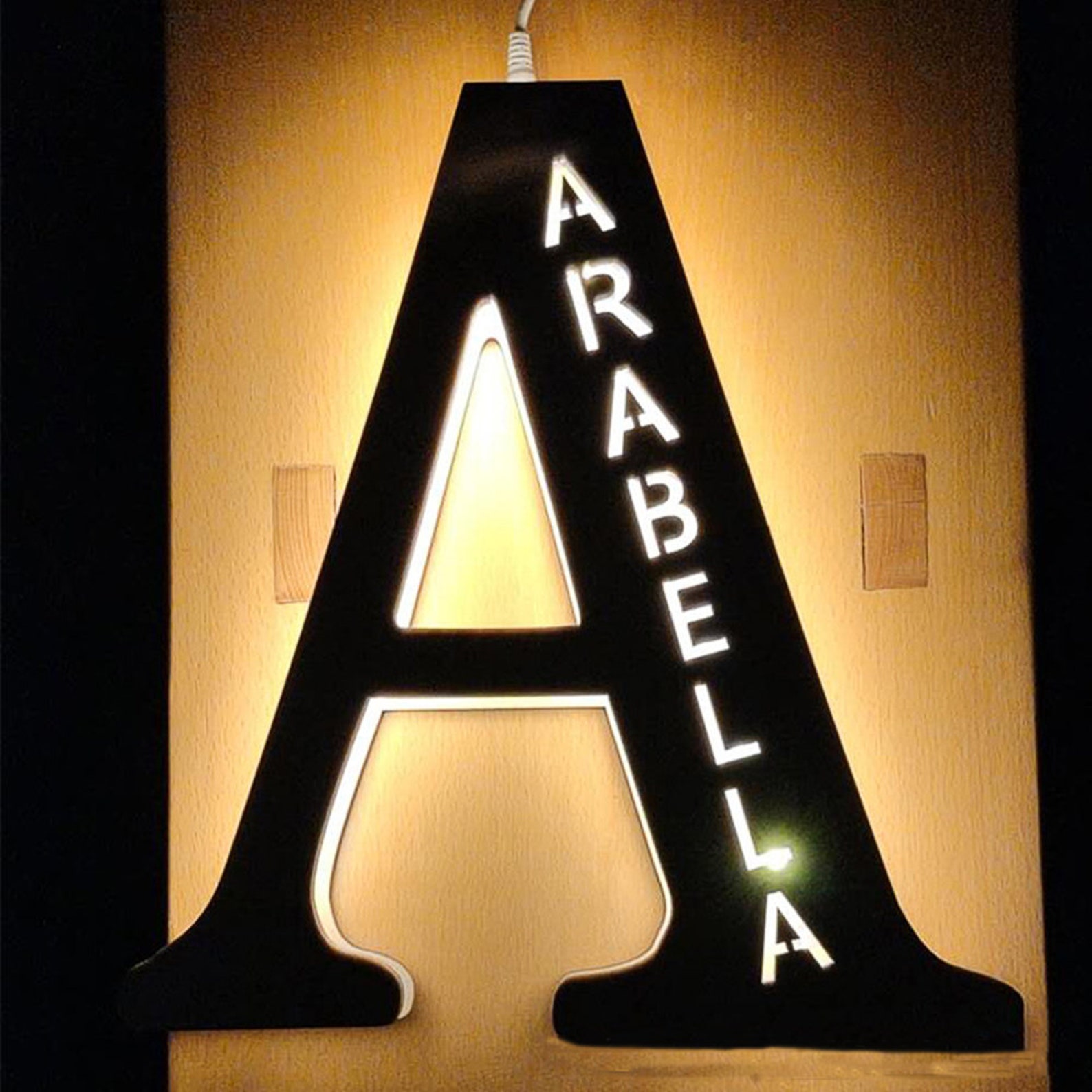 Custom Light up Letter Personalized Night Light up Letter Etsy