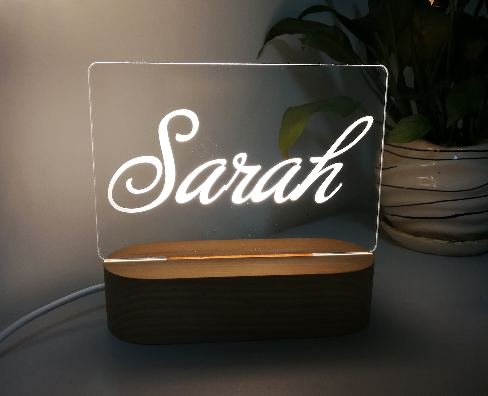 Personalized LED Name Sign Personalized Name Light Engraved Etsy