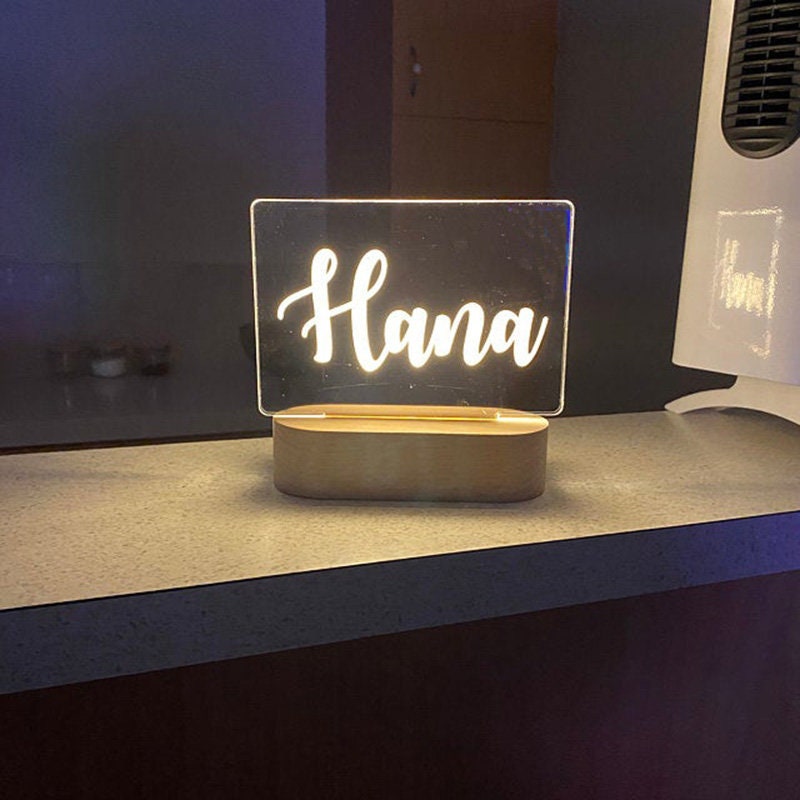 Personalized LED Name Sign Personalized Name Light Engraved Etsy