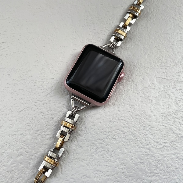 Fitbit Versa 4 Metal Bracelet,  Adjustable Fitbit Versa 1/2/3/4/Lite Jewelry Band, Fitbit Sense 1/2 Strap Google Pixel Watch Band Woman