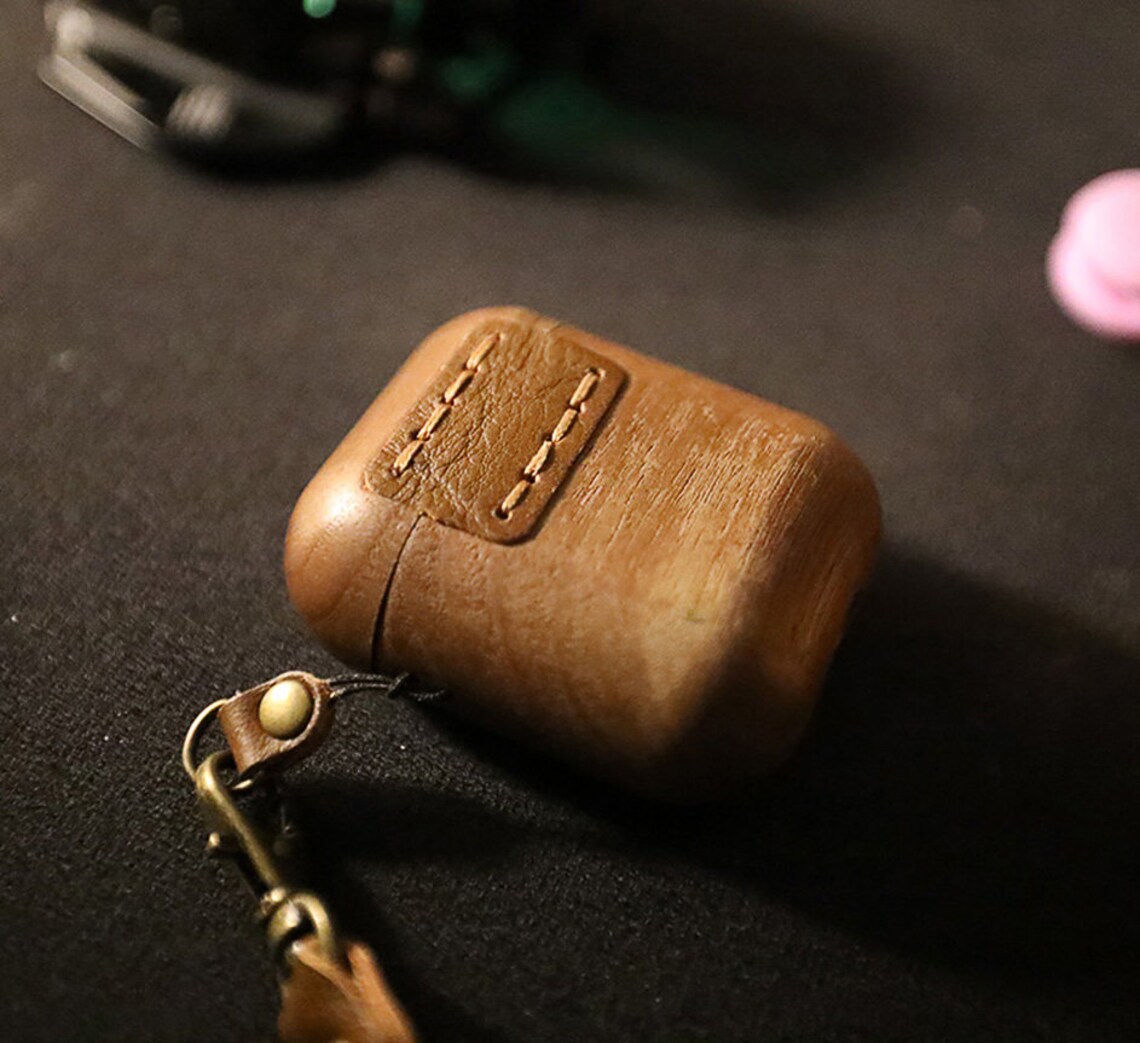 Airpods Case Custom Engraved Airpods 1/2 Wooden Case With Etsy