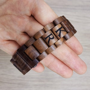 Fitbit Versa 2 Wooden Band, Personalized Engraved Wooden Band for Fitbit Versa 1/2/3/4/Lite and Fitbit Sense 1/2
