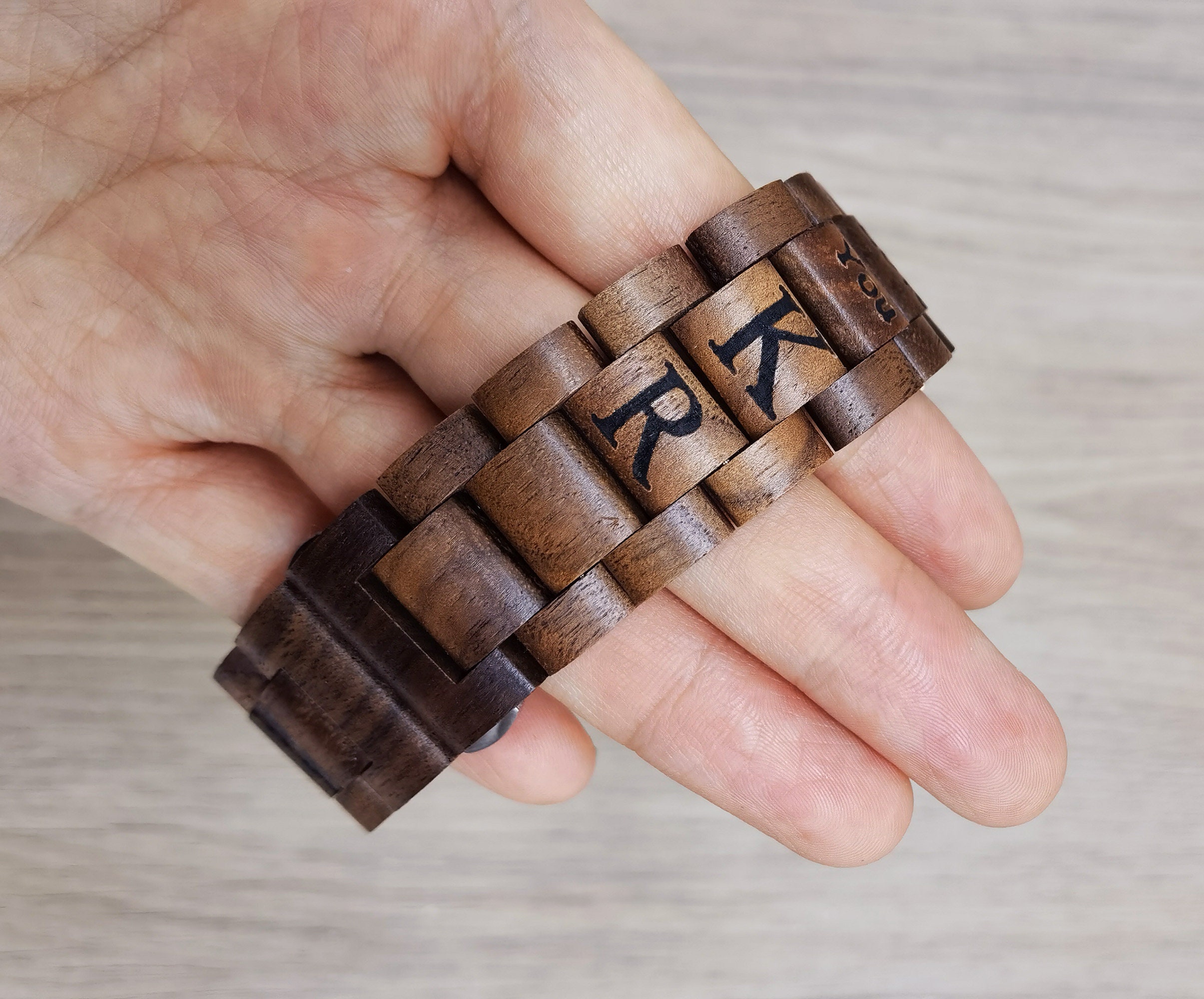 Wooden fitbit best sale band