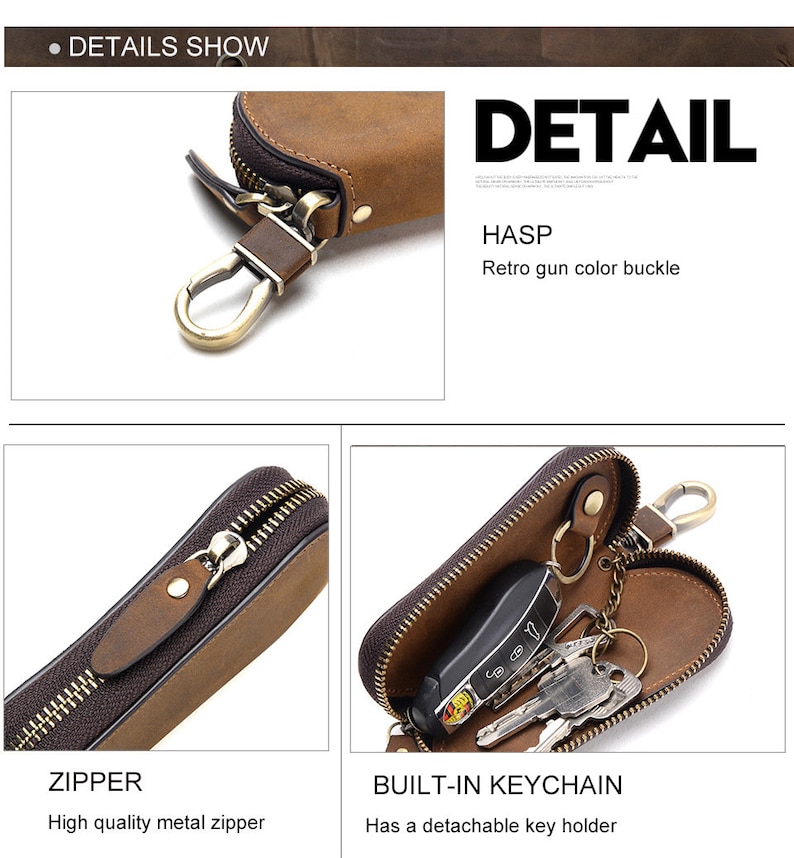 Genuine Leather Key Case Custom Engraved Car Key Holder Key Etsy