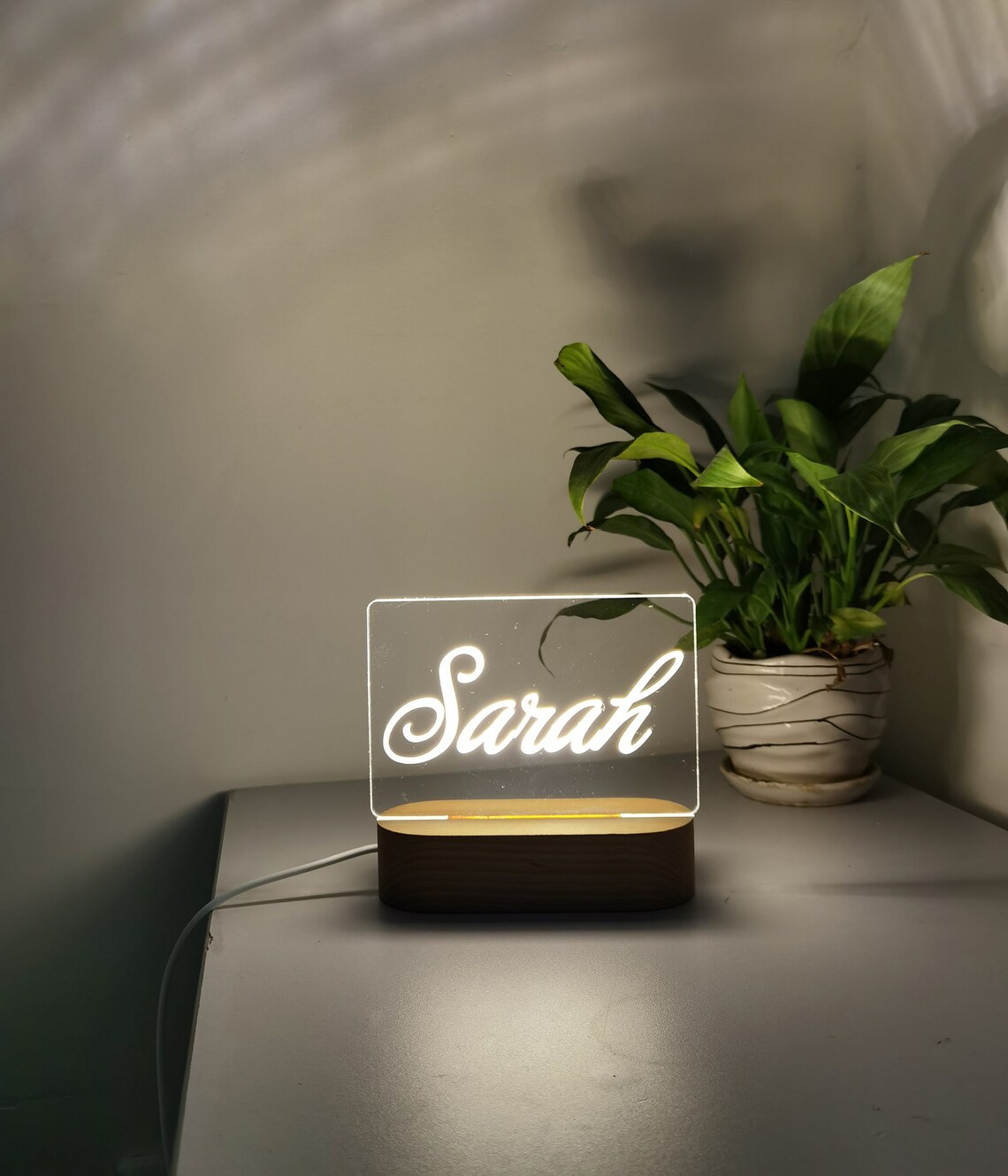 Personalized LED Name Sign Personalized Name Light Engraved Etsy