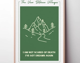 The View Between Villages Inspired Lyric Poster - Digital Download- Wall Art