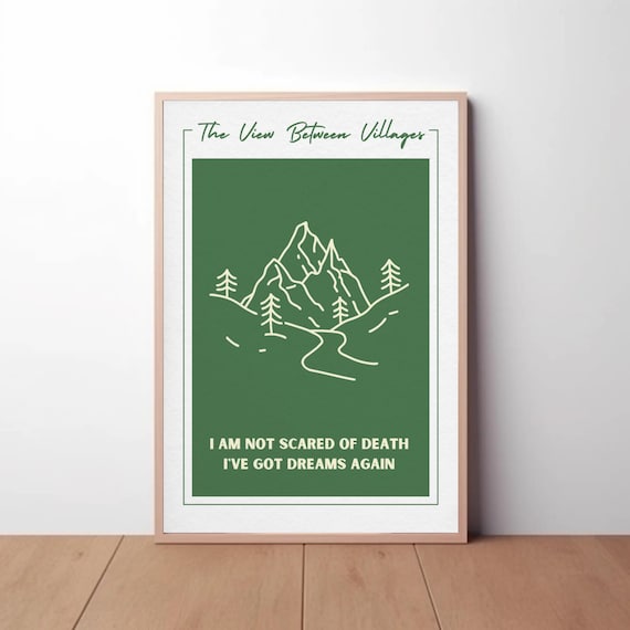 The View Between Villages Inspired Lyric Poster - Digital Download