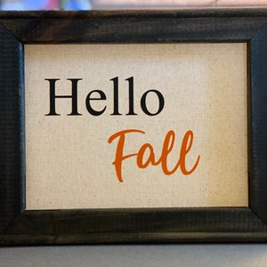 Hello fall sign / hello fall wood sign / rustic fall decor