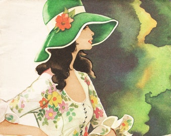 1980er Jahre Vintage Modemagazin „Sew by yourself“. UdSSR,meningrader Haus der Modelle. Digitaler Download
