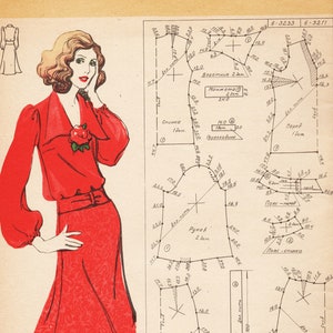 Digital Download 1970s Vintage Fashion Magazine &quot;Sew by yourself&quot; 1970s Vintage pattern book 1970s Sewing Patterns
