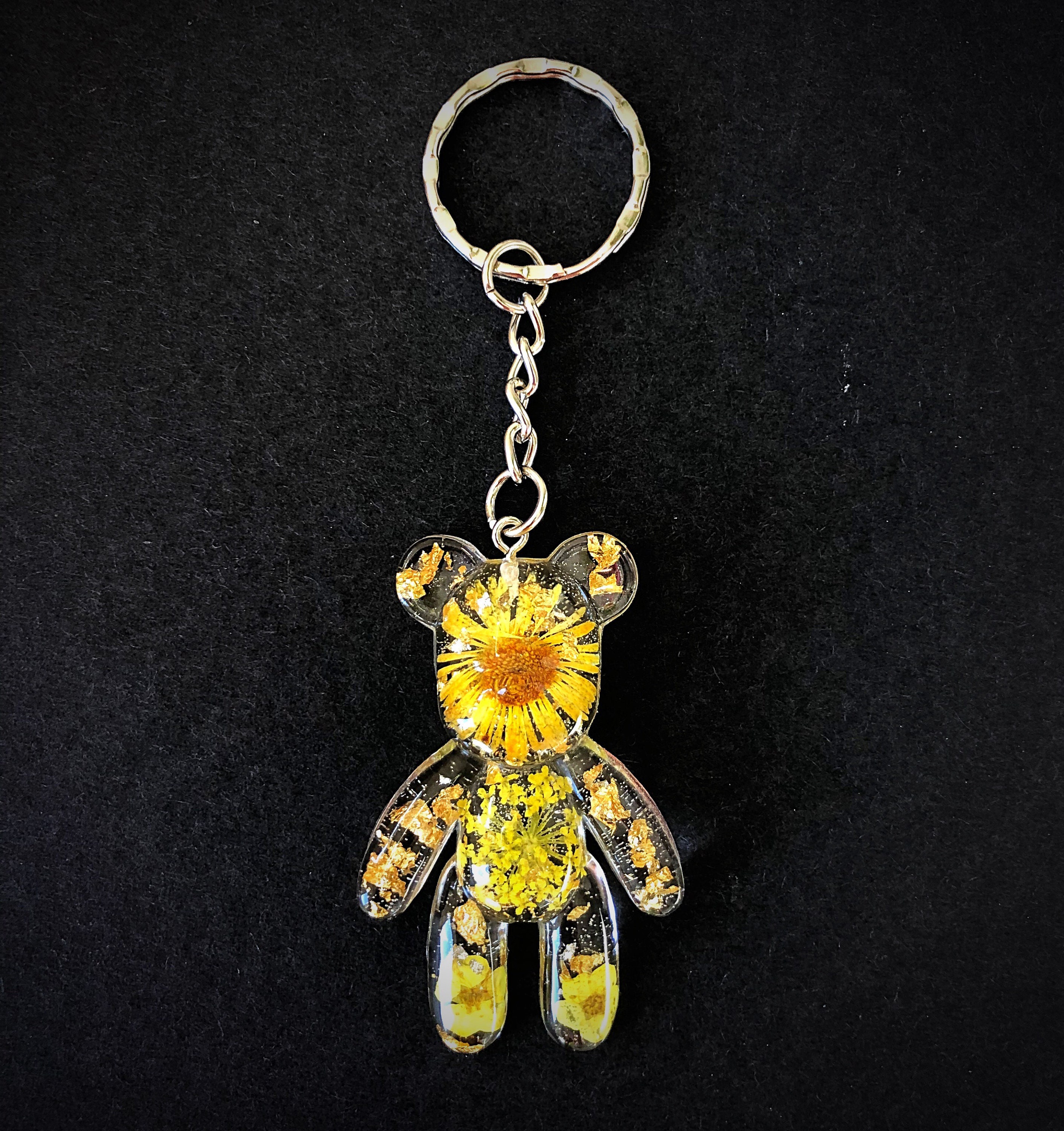 Teddy bear key ring Etsy