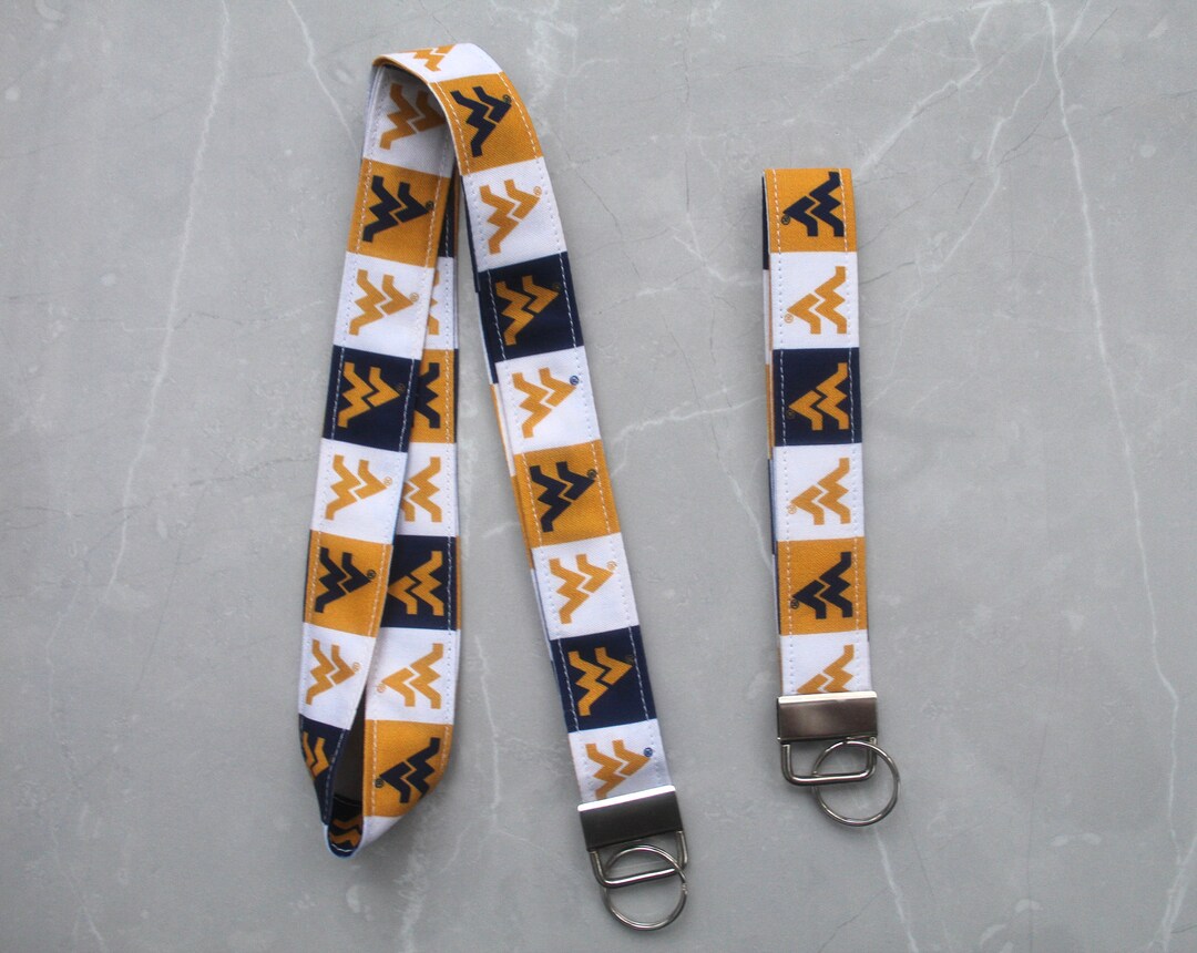 West Virginia Keychain Wristlet and Lanyard Etsy