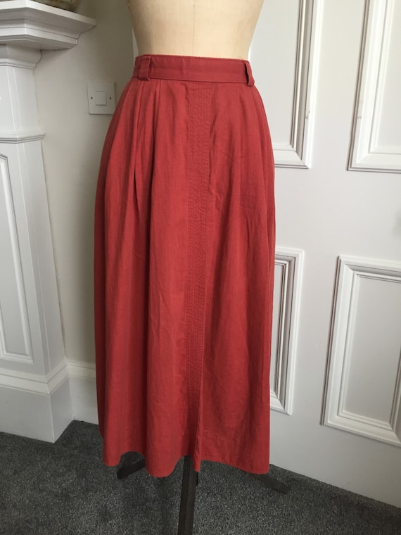 Fab St Michael Rust Linen skirt