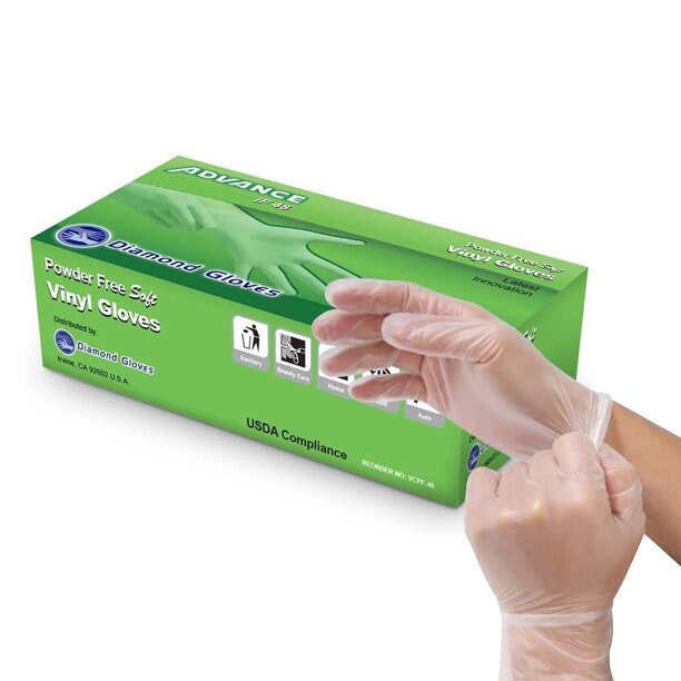 Vinyl Gloves 1000 Case Disposable Gloves IF48 Clear Advance Etsy