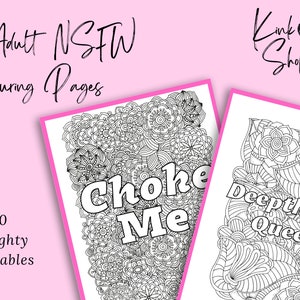 Adult NSFW Naughty Printable Colouring Pages