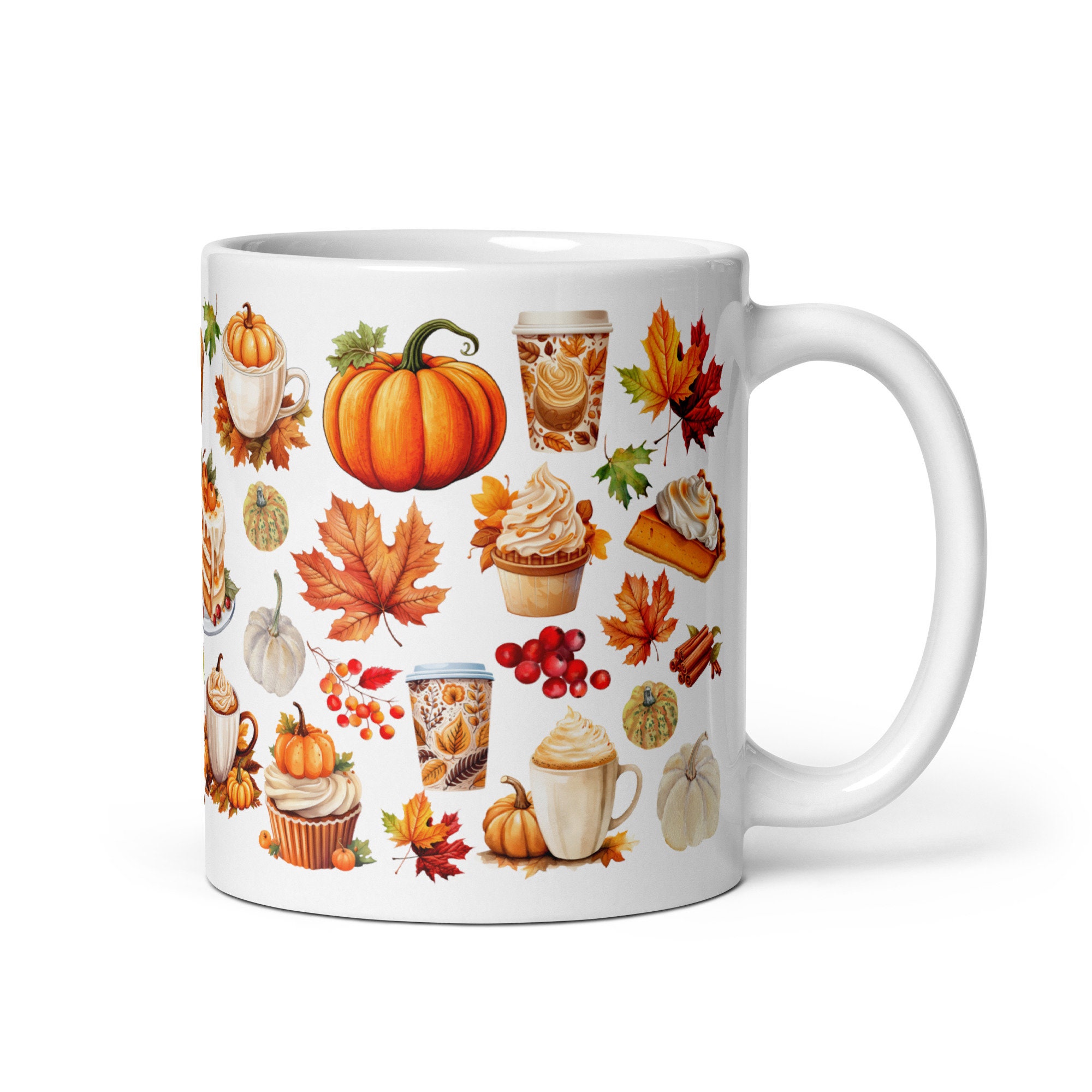 Pumpkin Spice Coffee Mug - Fall Seasonal Drinkware - Autumn-inspired Ceramic Cup - Gift for Spice Lovers