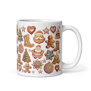 Tazza Natale Pan Di Zenzero Ceramica - Forma 3D Unica, Regalo Natalizio Originale
